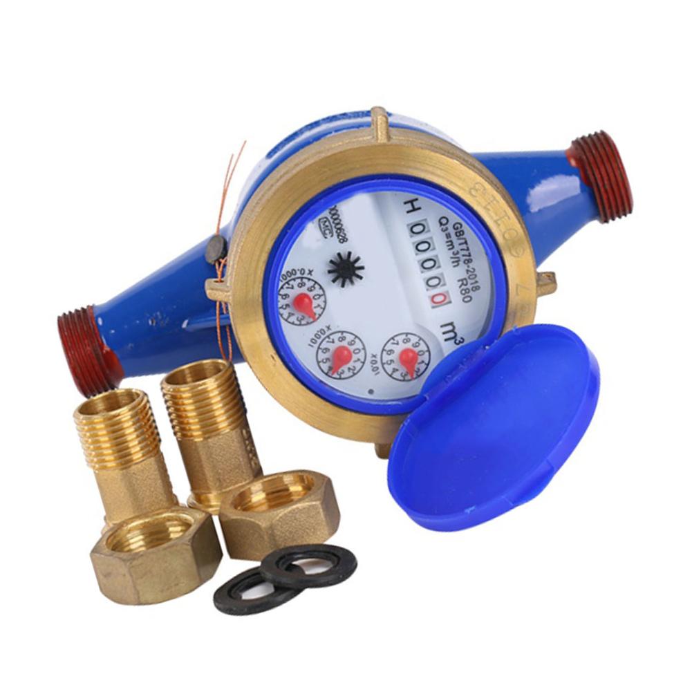 Smart Mechanical Water Meter DN15 with Digital Display Accurate Low Flow Recording for Home Garden Water Consumption Measurement