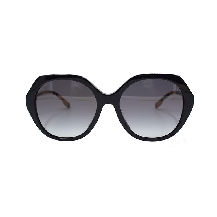 BURBERRY B. CHECK Fashion Irregular Holiday Travel Sunglasses 4375F Women's Black