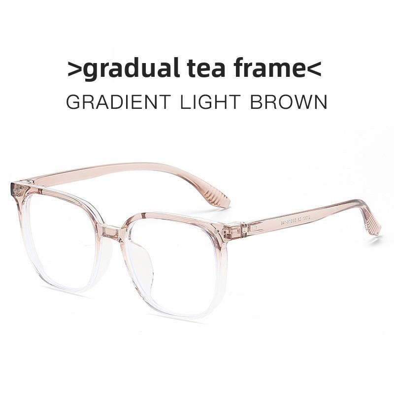 

Black Square Eyeglass Frame With Blue Light Blocking For Fashionable Men And Women Style H