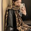 Autumn Winter Retro Leopard Print Tassel Scarf Women'S Fashion All-Match Scarf Shawl