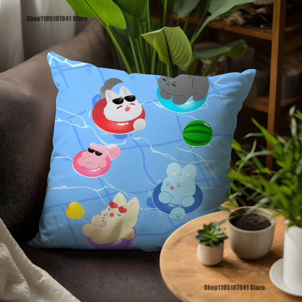 Plave Y-Yejun Noah B-Bamby-ES Наволочка Для Декора Дивана Автомобиля Офиса Комнаты Печатная Наволочка Декорации и Защита 12x12Inch