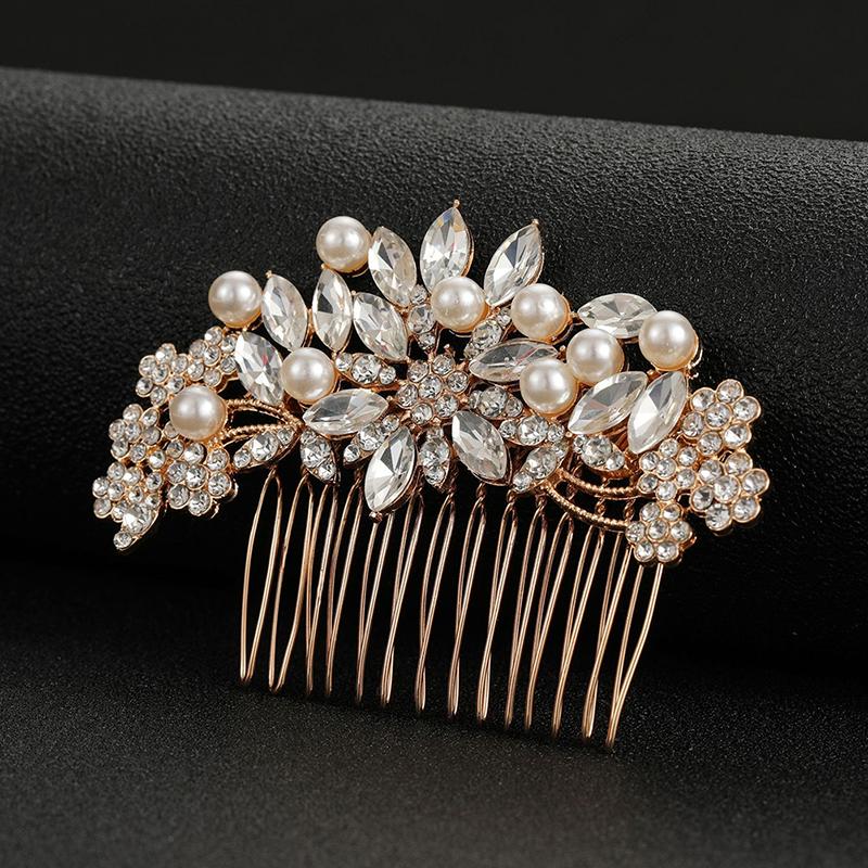 Pearl Bride Wedding Hair Comb Hair Side Comb Bridal Hair Clips Bridal Hair Accessories Hair Jewelry For Women And Girls