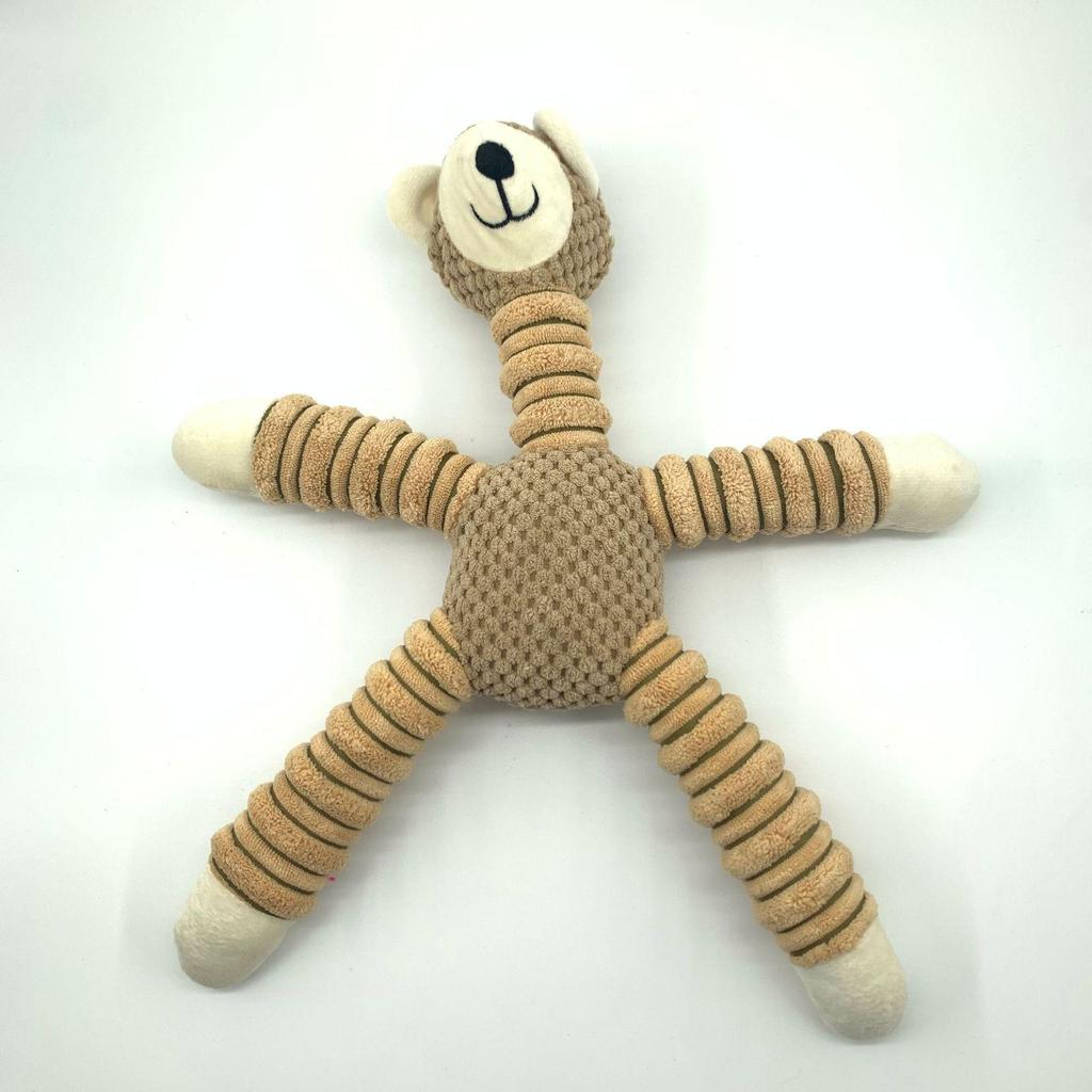 Plush Bite-Resistant Dog Toy with Squeaker for Boredom Relief