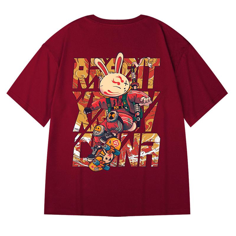 Zazomde Unisex Streetwear Chinese Character Tshirt Graphic Tshirt Cotton 2023 Harajuku T Shirt Summer Hip Hop Tops Tees Unisex
