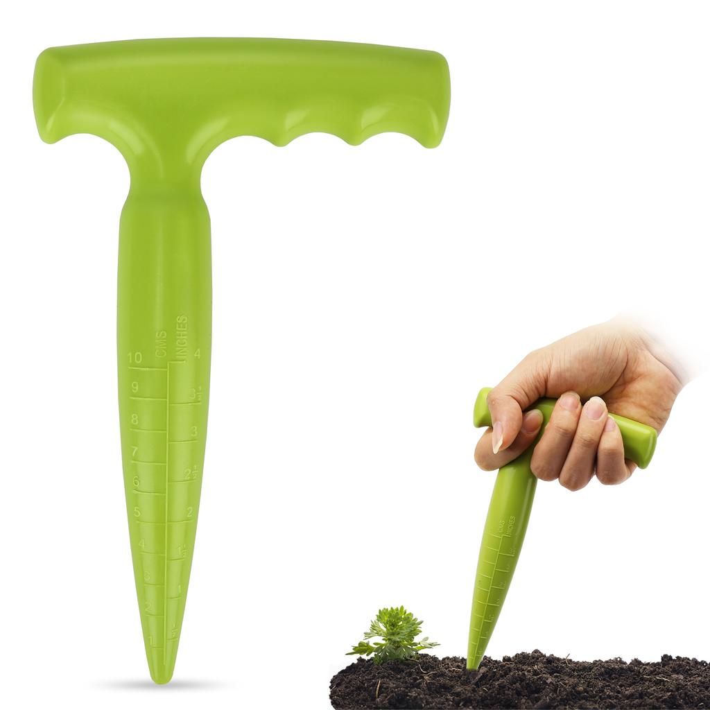 Grön Hålslag Hand Sådd Pinnare Justerbar Maskin Plantplanta Perforator Såmaskin Suckulenta Växter Klippare Trädgårdstillbehör
