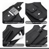 Double Shoulder Strap Multi-Pocket Outdoor Anti-Theft Tactical Fishing Bag Waterproof PU Multi-Purpose Vest Style Crossbody  Bag
