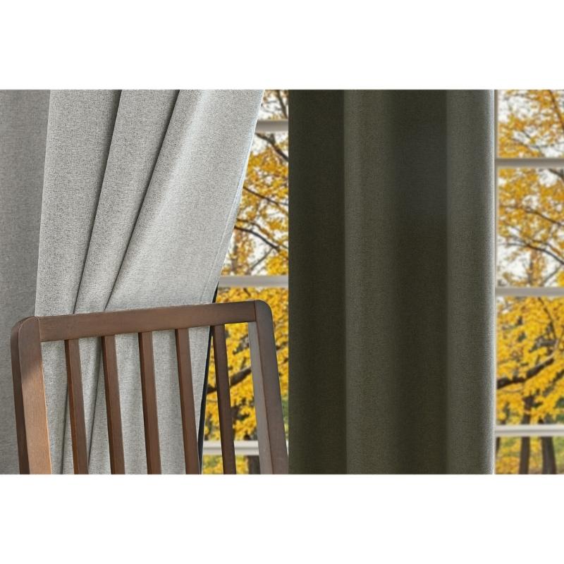 Luxuriöse Verdunkelungsvorhänge mit klassischem schwarzem Design für Schlafzimmer, Wohnzimmer und Büros Fensterabdeckungen