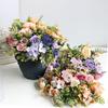 Pfingstrosen Rose Künstliche Blumen Herbst Gefälschte Pfingstrose Seide Hortensien Blumenstrauß Hochzeitsarrangements Floral für Heimdekoration