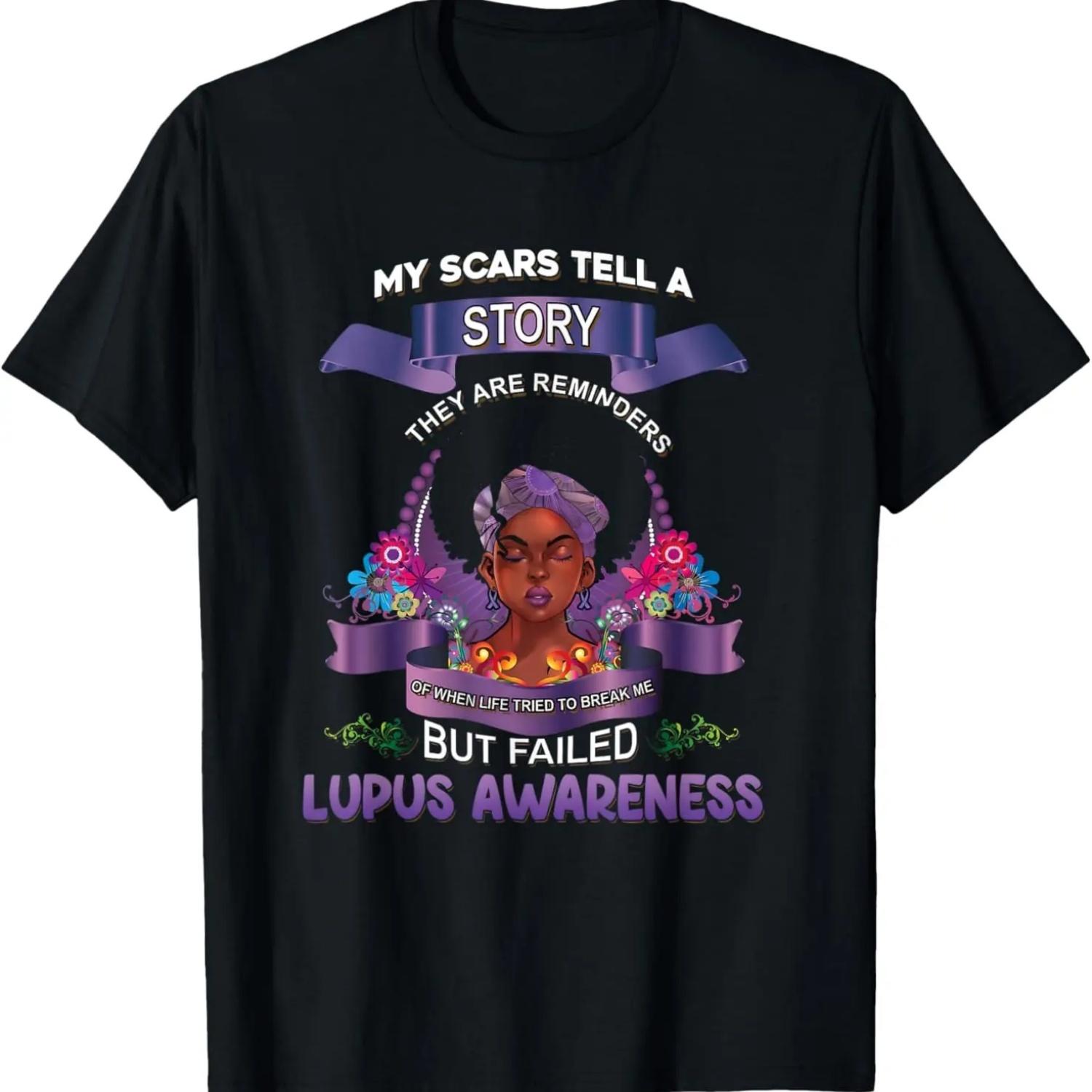 Lupus awareness tshirt, awareness tshirt, Lupus tshirt women T-Shirt S чёрный