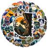 Non-Toxic 50Pcs Waterproof Outdoor Stickers Set For Luggage Bike Car Forest Camping Hiking Travel Scenery Decals Graffiti Sticker Toys