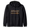 Bitcoin Stripe & Logo | BTC Retro Vintage Distressed Bitcoin Zip Hoodie