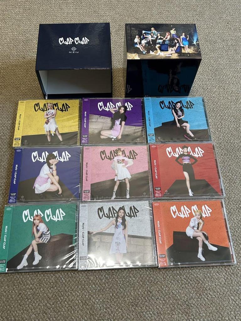 [USED] NiziU CLAP CLAP 9-CD set with storage box