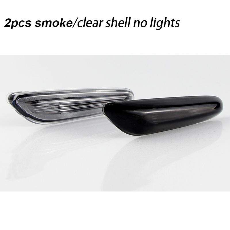 2xFor BMW E81 E82 E87 E88 E90 E91 E92 E93 E60 E61 E83 E84 1 3 5 Series X1 X3 06-11 Side Marker Light Turn Signal Lamp Clear LensTurn Signal 2