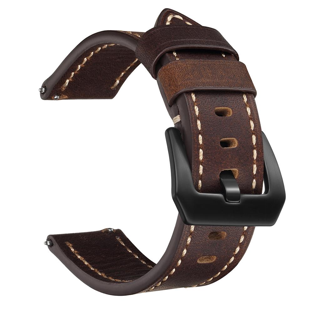 Leather Straps For Huawei Watch Men Luxury Calfskin Watch Bands 20mm 22mm 24mm Quick Release Strap