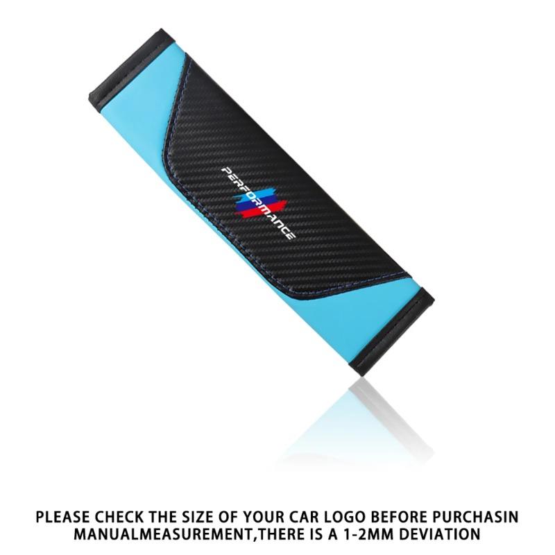 2pcs Universal Car Safety Belt Cover Adjustable Seat Belt Cover Shoulder Strap Covers For BMW M M1 M2 M3 M4 Auto Accessories
