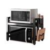 Adjustable Microwave Oven Rack for Bakers, Kitchen Utensil Storage Rack, Iron Construction, Suitable