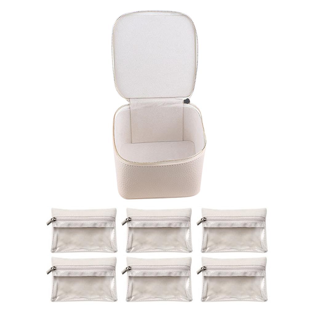 Einfacher Schmuck-Organizer mit Reißverschluss, Mehrzweck-Aufbewahrungskoffer für Armbänder, für Schlafzimmer und Zuhause