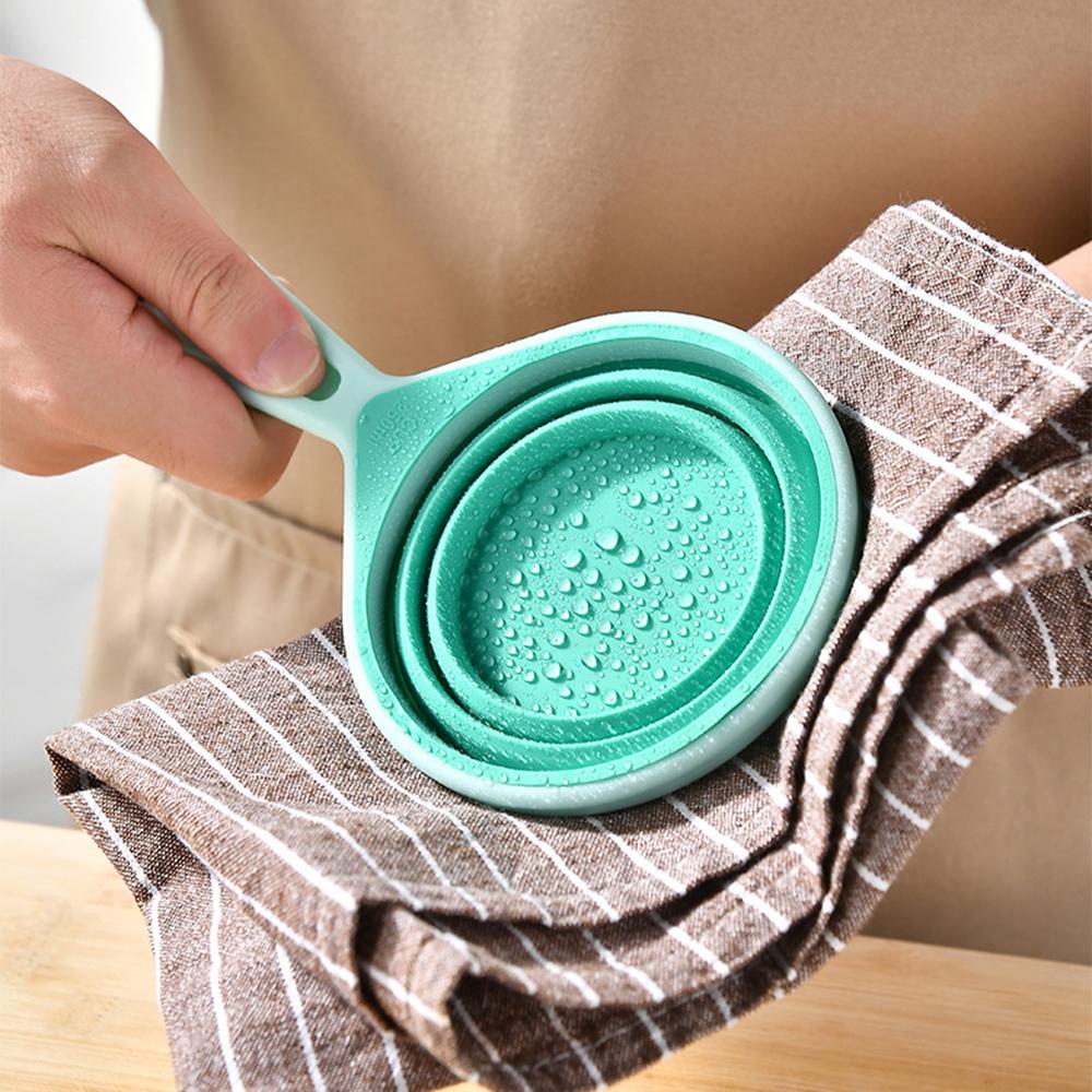 8Pcs Kitchen Measuring Spoon Measuring Cups Measuring Tools Portable Silicone Coffee Sugar Scoop Kitchen Gadgets
