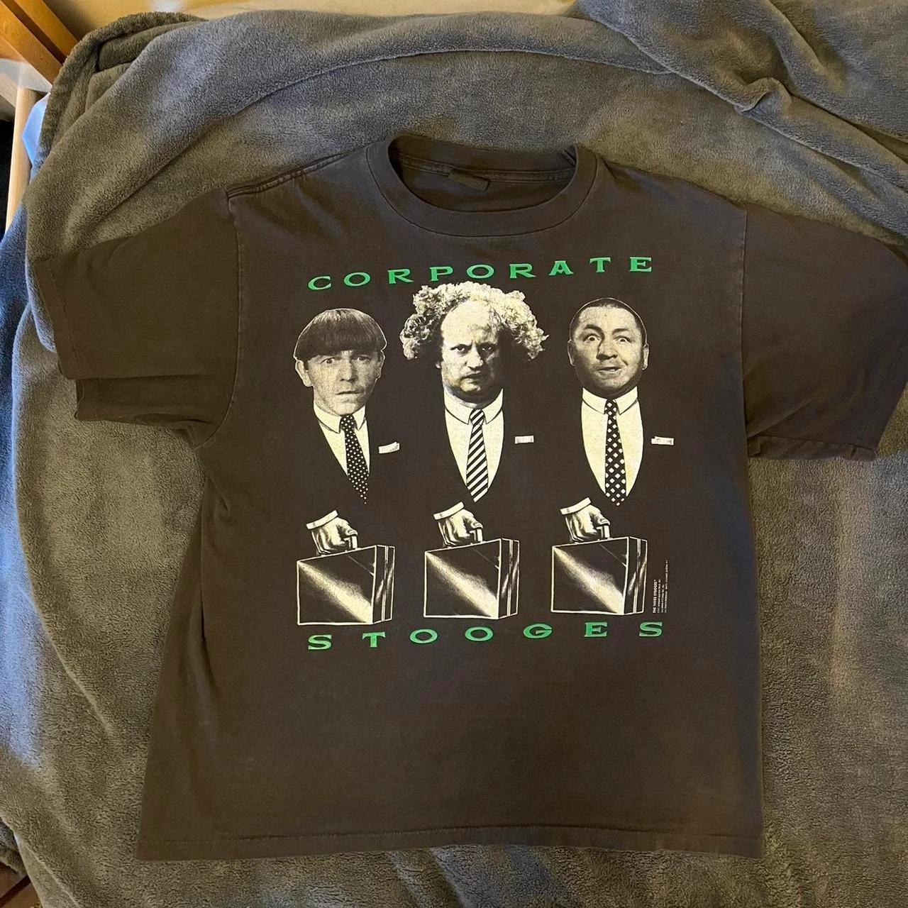 Three Stooges Corporate Stooges Tee Unisex T-Shirt Full Size Reprint S