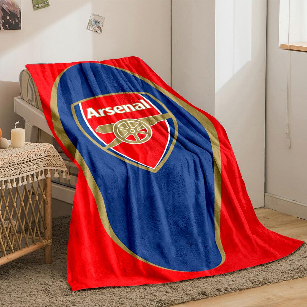 Arsenal Logo Designed Flannel blanket for bedroom, living room, sofa, and nap