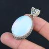 Halloween Deal 925 Sterling Silver Milky Opal Gemstone Trendy Engagement Pendant