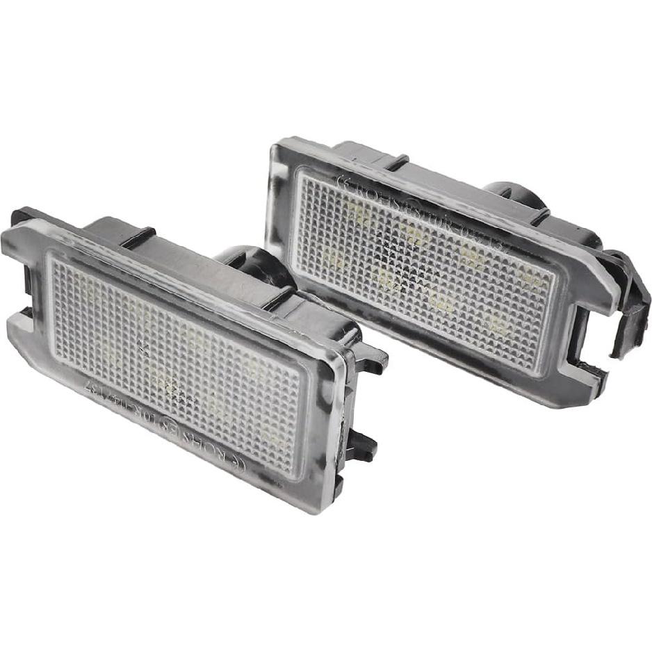 White LED Grand Cherokee License Plate Light Assembly for Jeep Grand Cherokee WK2 2014-2020, 2014 2015 2016 2017 Compass Patriot Dodge Viper Rear