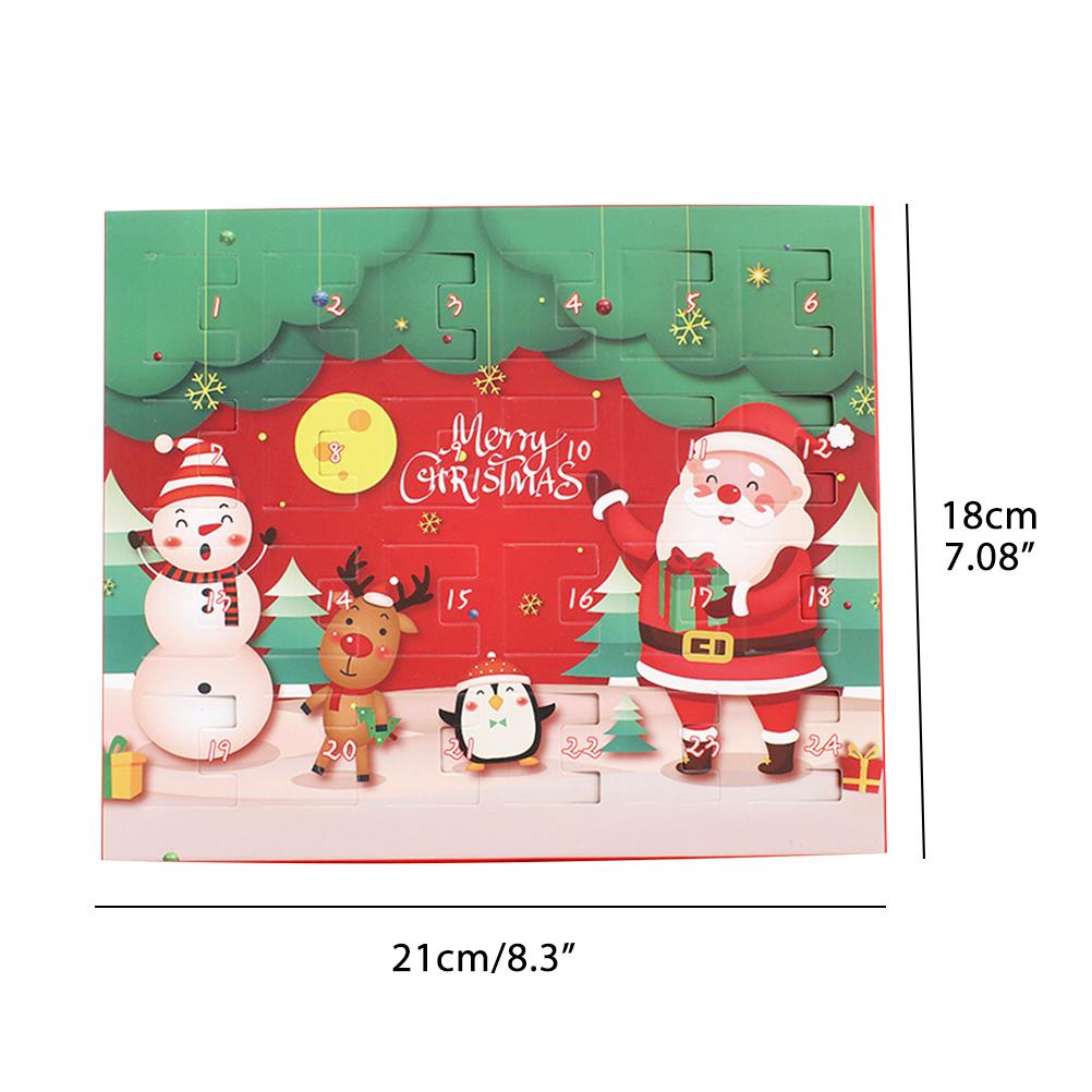 Weihnachts-Adventskalender 24 Tage Countdown Schmuckset für Mädchen Kinder Geschenk Inklusive 2 Armbänder 22 DIY