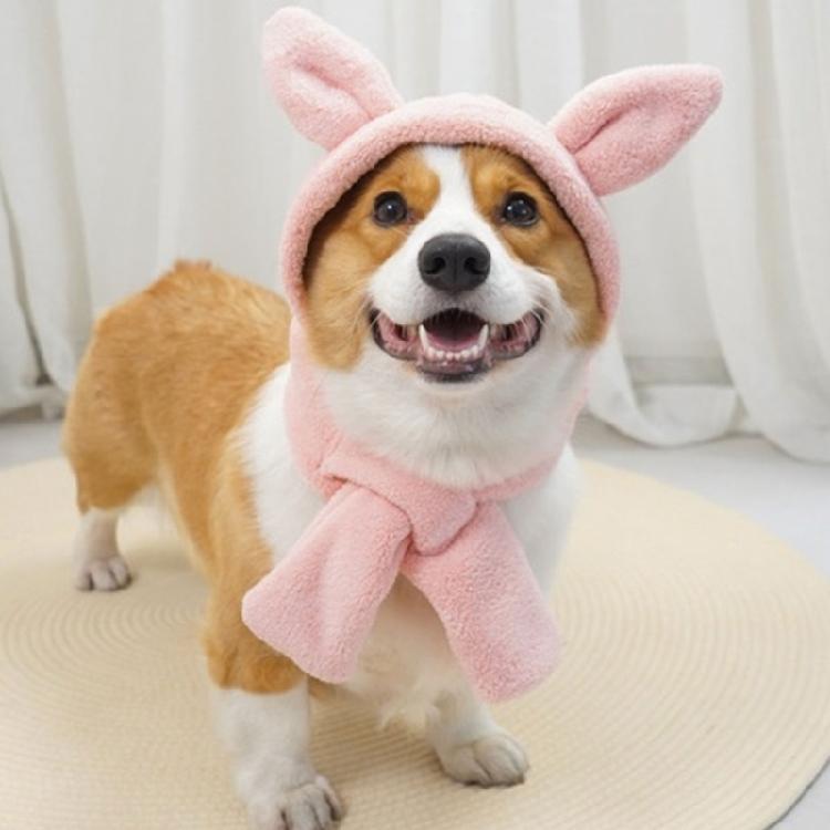 Plush Pet Hat for Ear and Head Protections Halloween Funny Ear Dog Hat for Small Dogs Cats Warm Winter Headgear Hat