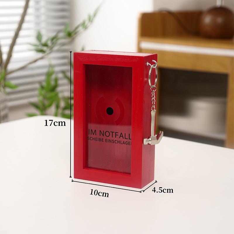 Transparent Money Bank Saving Money Box Creative Red Wood Pull Surprise Box Toy For Kids Adults Cash Storage Challenge Bank Gift