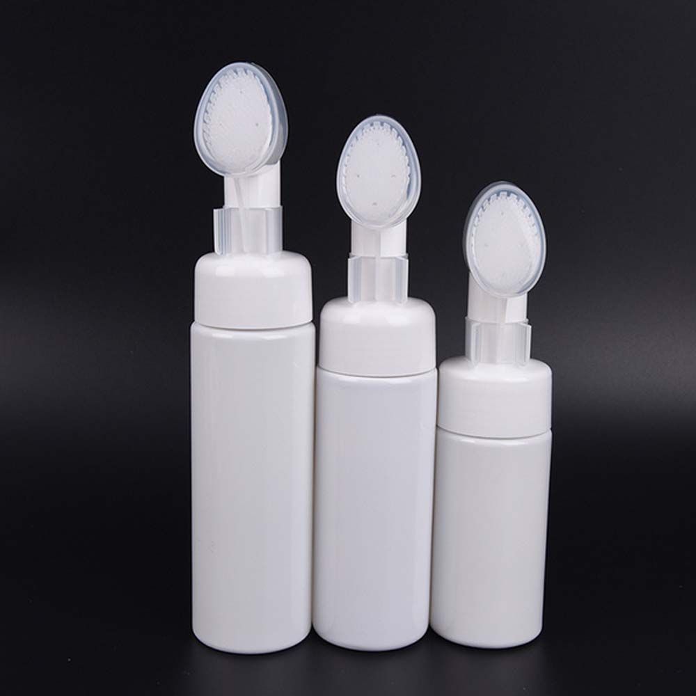 Liquid Froth Pump Brush Head With Cleansing Brush Foaming Bottle Spray Bottle Refillable Bottles