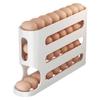 4 Layers Automatic Egg Roller New Household Kitchen Dedicated Egg Roller Rack Space Saving Large Capacity Egg Organiser
