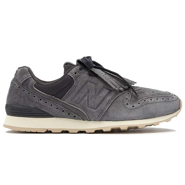 New Balance Nb 996 Series Retro Pigskin Low-Top Marathon Running Shoes Women sneaker Deep-Carbon WL996PRB