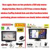 7Inch Portable Wireless CarPlay Android Auto Car Radio Multimedia Video Player Touch Screen With AUX For Rear View Camera