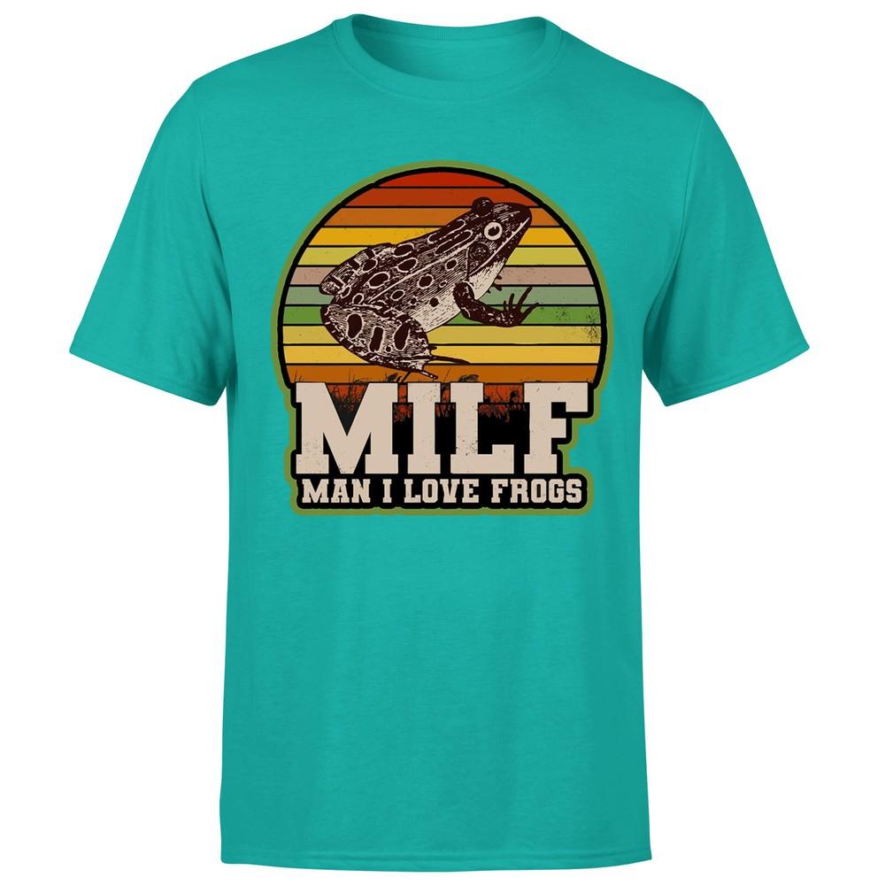 Amphibian Vintage Milf Unisex I Love Frogs Unisexs TshirtP1OrA