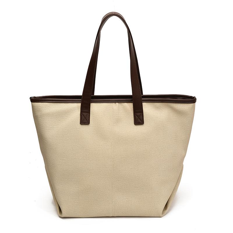 Stylish solid color simple bucket bag women's underarm bag new casual shoulder bag texture handbag