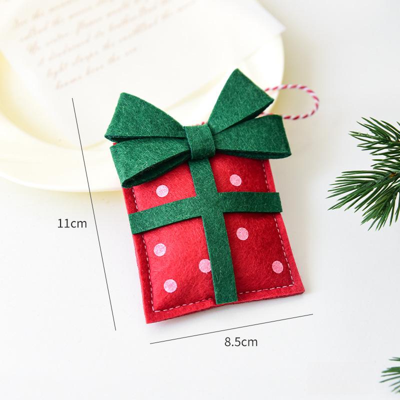 Christmas Decorations Mini Christmas Gift Bag Christmas Hat Small Ornaments Christmas Tree Hanging Decorations