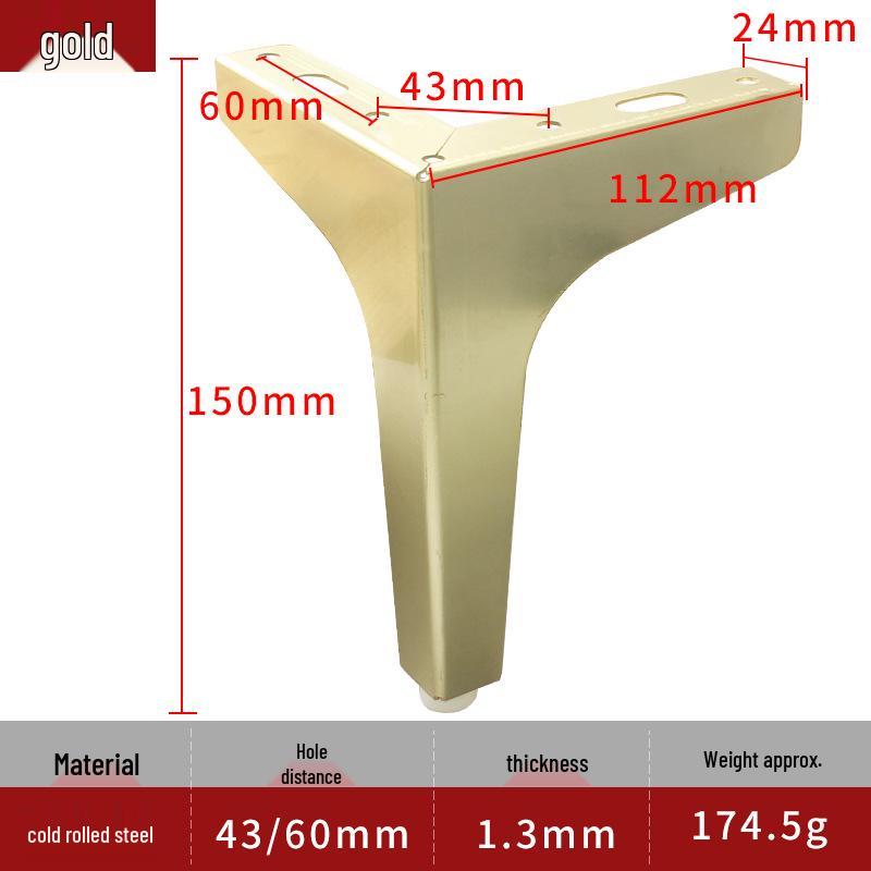 Luxury Metal Furniture Support Leg - Triangular Sofa/Bed/TV Cabinet/Table Hardware