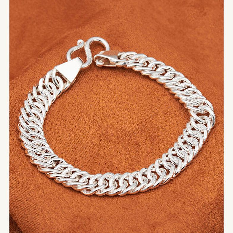 

Мужской браслет в стиле хип-хоп Tide Horse Whip Chain для пар, чистый ручной работы, властный браслет для парня