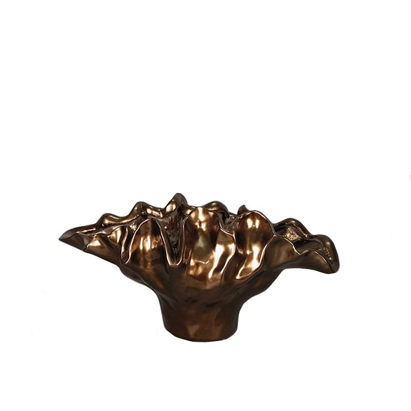 Resin Handicraft Flower Vase Flower Pot Irregular Wave Edge Abstract Resin Basin Floral Arrangement Accessories Home Decoration