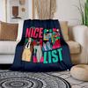 1pc Nice List Christmas Cartoon Blanket,Portable Throw for Travel & Camping, All Season Cozy Blanket,Ideal Gift