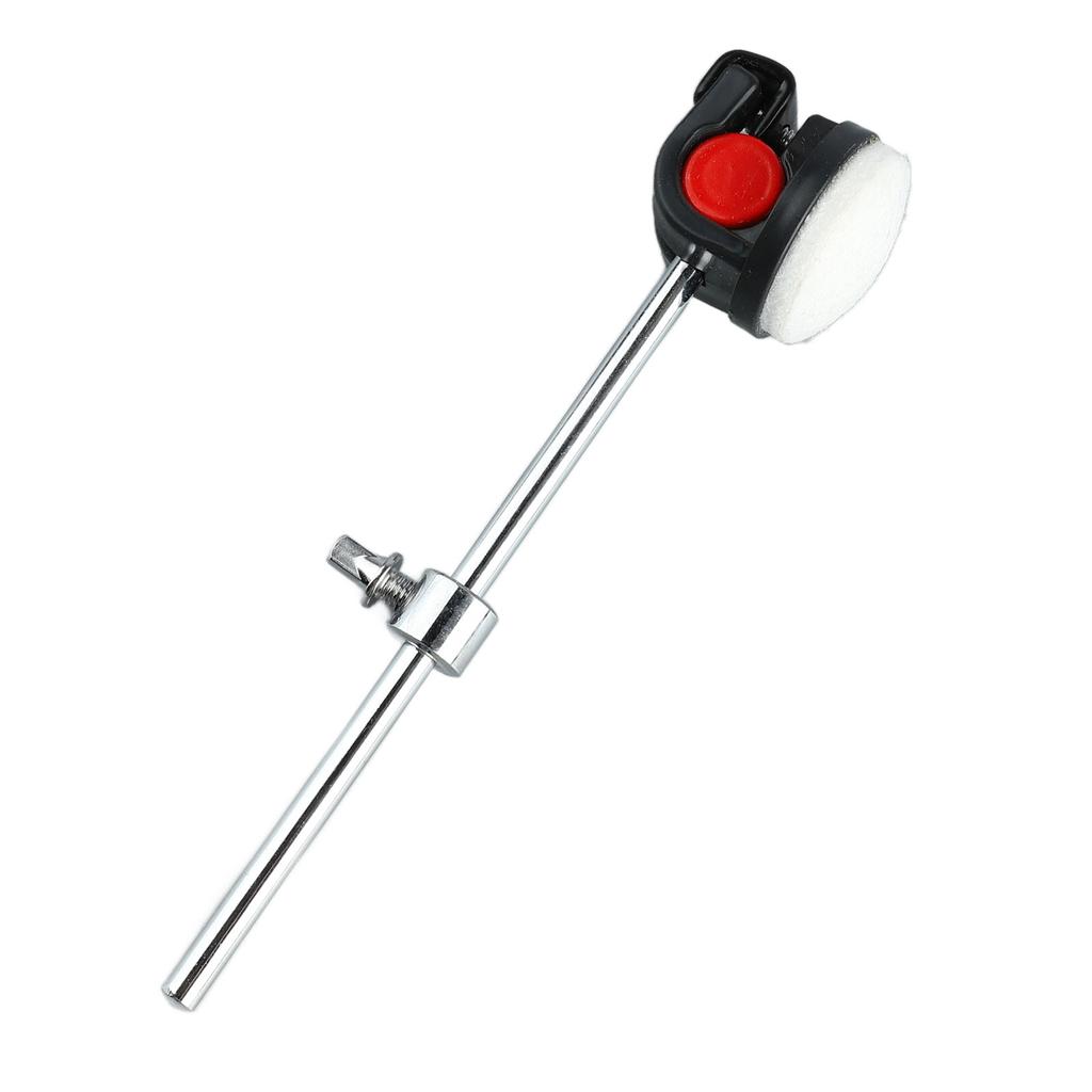 Drum Beater Hammer Metal Handle Round White Felt Head Perfect Sound Bass Drum Beater Percussion Hammer