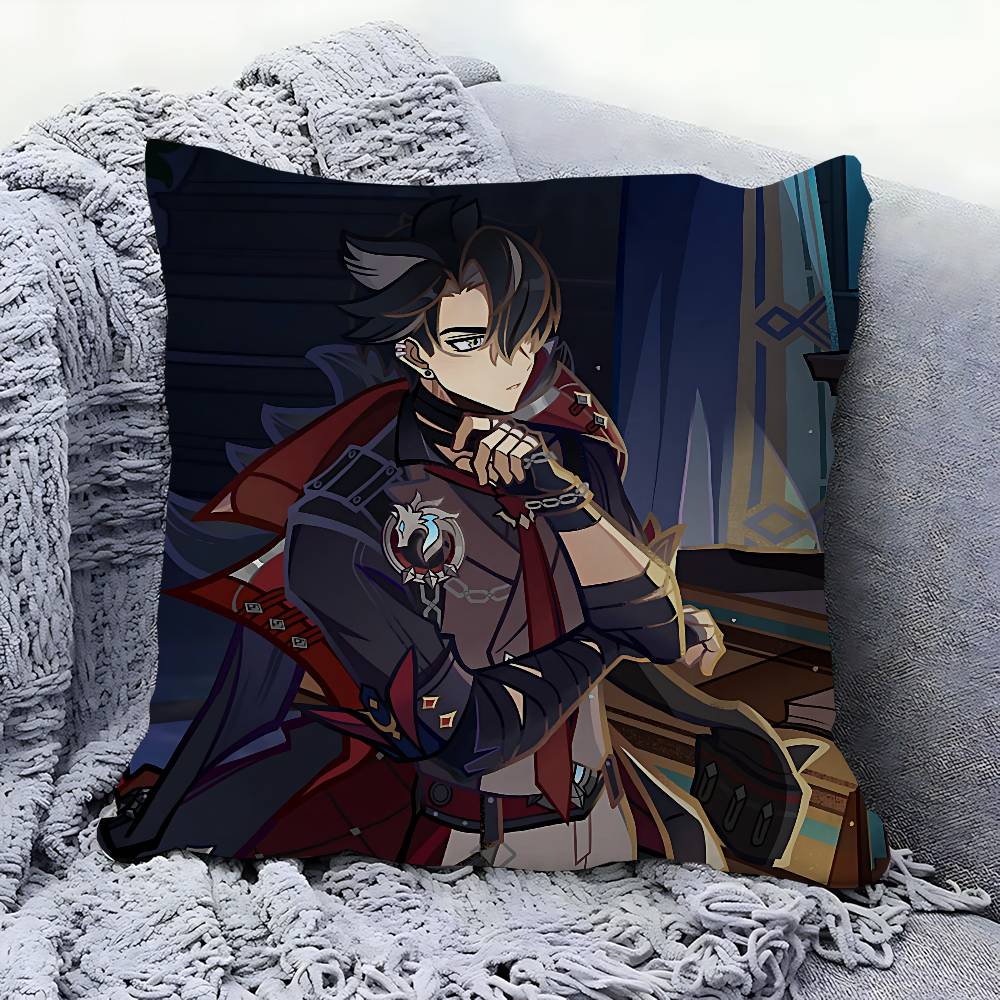GAME Characters-Wriothesley Pillow Cover Sofa Cushion Cover Home Room Decoration Children Gift