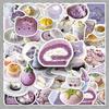 50PCS Cute Taro Dessert Cartoon Stickers for Notebook, Luggage, and Desk Decor
