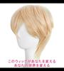 CaseEden Cosplay Wig, Short, Gold, Blonde, White, Melche, Wig Net (Set of 2)