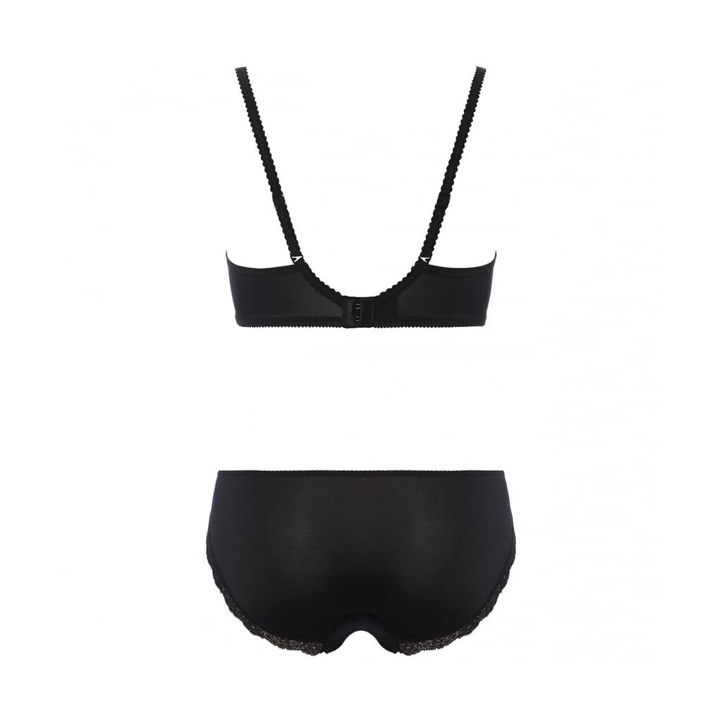 Triumph Web Exclusive Smooth Bra Panty Sexy M014 Size B80L & Set, Women's Underwear, (Black),