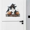 Fun-f183Happy Halloween Cartoon Cat Bedroom Porch Home Beautification Decorative Wall Stickers