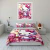 Adorable kitty's glam wonderland. Bedding sets Duvet covers Pillowcases(1* Duvet Cover 2* Pillowcases without duvet insert)
