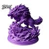 Wolf Desk Decoration 3D Printed Statue Howling Figurine