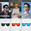 Polarized Sunglasses for Men Women,Retro Sports Sunglasses UV400 Unbreakable Lightweight Driving Fishing Cycling Running Sun Glasses with Microfiber