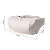 Almohada Reposacabezas de Cuero Nappa Transpirable para Coche Acolchado Suave y Cómodo Soporte para el Cuello